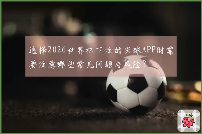 选择2026世界杯下注的买球APP时需要注意哪些常见问题与风险？